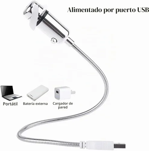 Vista 7 de Sokelinn-six Ventilador LED USB, mini ventilador de refrigeración flexible portátil alimentado por USB con interruptor para computadora