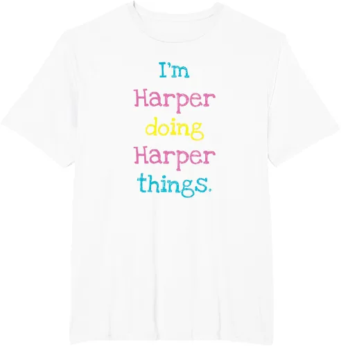 Vista 15 de Harper - Camiseta de regalo para niños con texto personalizado