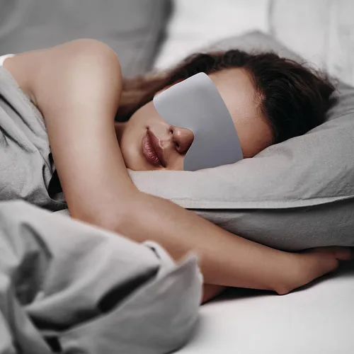 Vista 2 de FRESHME 3 piezas de antifaz para dormir sobre la oreja, fina y ligera, antifaz con cintas elásticas para las orejas, para hombres, mujeres, parejas