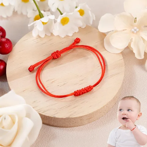 Vista 8 de DAYANEY Pulsera roja para mujer, pulsera de cuerda roja para protección como relleno de calcetines de Navidad, joyas a juego para parejas, regalos
