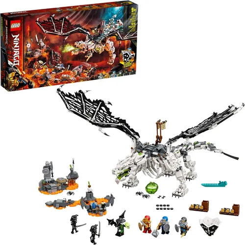 Vista 8 de LEGO NINJAGO - Juego de dragón de brujo de calavera 71721 NINJAGO con figuras de juguete de guerrero (1,016 piezas)