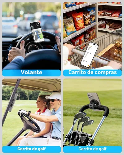 Vista 6 de Soporte para teléfono para cochecito, compatible con MagSafe, soporte magnético para manillar