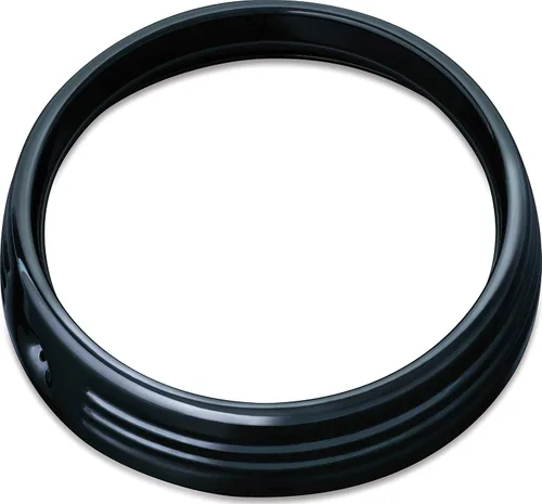 Vista 4 de Kuryakyn anillo de ajuste de faro de 7 pulgadas, 7 pulgadas, Negro satinado