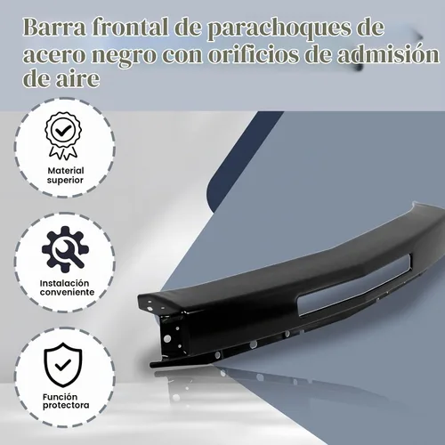 Vista 5 de CarPartsDepot Barra frontal para parachoques delantero para Chevy Silverado Negro