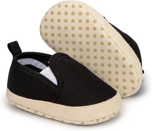 Vista 4 de Miamooi Zapatos deportivos para bebés, niños y niñas, suela suave, zapatos de primera caminata, informales, planos, ligeros, para cuna