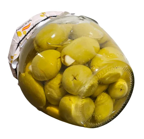 Vista 8 de Grotaminarda Aceitunas Gordal rellenas de ajo Aceituna Rellena de Ajo 20oz/580grs (20 oz 1-Pack)