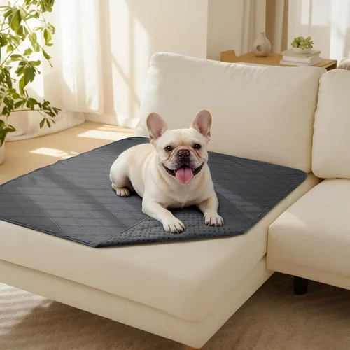 Vista 22 de Luciphia Funda de sofá 100% impermeable para perros, antideslizante, protector de sofá para mascotas, tapete para sofá, cachorro y gatos, con parte