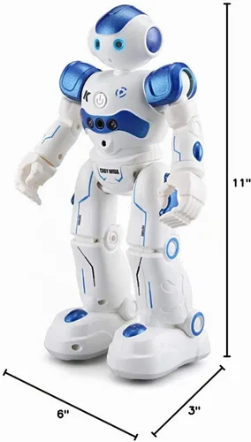 Vista 10 de Juguete de robot RC con detección de gestos inteligente para niños, puede cantar, bailar, hablar, regalo de cumpleaños de Navidad (blanco)