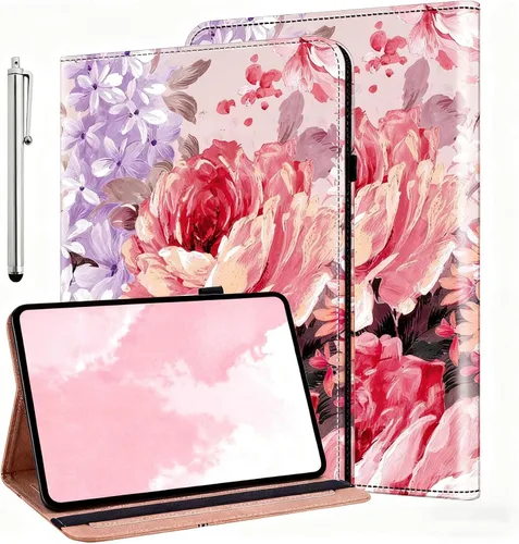 Vista 9 de ALILANG Funda para Samsung Galaxy Tab S5e de 10,5 pulgadas con lápiz capacitivo, a prueba de golpes plegable, negro (black horse)