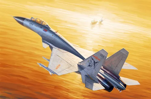 Vista 2 de Trumpeter Kit modelo chino J-15
