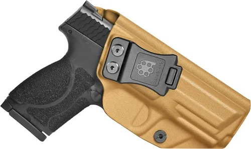 Vista 11 de Amberide IWB KYDEX Holster Fit Smith and Wesson M&P M2.0 9mm 40 4 and 4.25 Barrel No Red Dot Right Hand Concealed Carry Holster Adjustable Cant