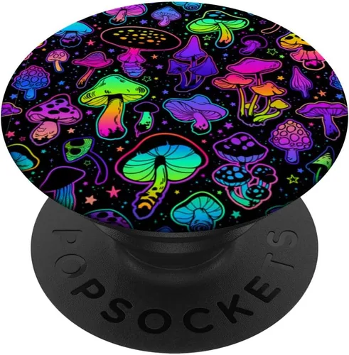 Vista 6 de Setas mágicas psicodélicas hippie trippy patrón PopSockets MagSafe PopGrip para iPhone