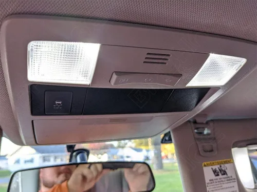 Vista 7 de Kit de luces LED interiores blancas para Honda Ridgeline 2017 2018 2019 2020 2021 superbrillantes 6000K bombillas interiores LED + luces