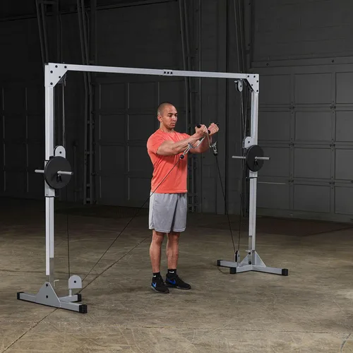 Vista 6 de Body-Solid Best Fitness - Máquina de cable de entrenamiento funcional, pilas de pesas de entrenamiento de cuerpo completo, ejercicio de pecho y Negro