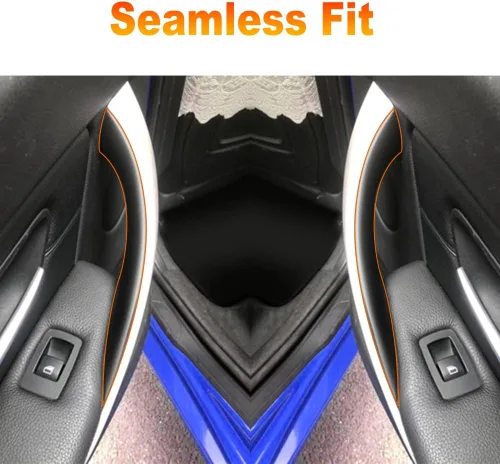 Vista 4 de JDMON Cubiertas de manija de puerta de repuesto para BMW F30 F35 320i 320Li 328i 328Li 335i 335Li M3 2012-2018 428i, 435i M4 F32 F36 2014-2017