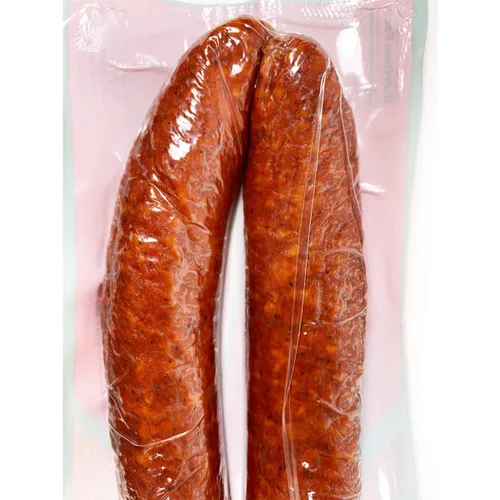Vista 4 de Bende Gyulai Kolbász Salchicha Ahumada Original Marca Húngara Paquete de 5