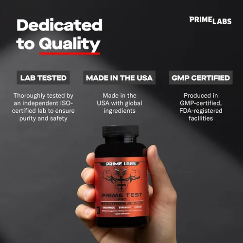 Vista 8 de Prime Labs Prime Test Pro - Suplemento de testosterona para hombres - Estimulante de testosterona, vitalidad y energía - con Ashwagandha, extracto