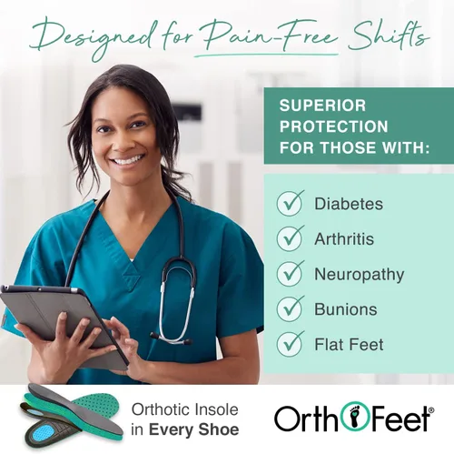 Vista 4 de Orthofeet Women's Orthopedic Talya Nurse Shoes