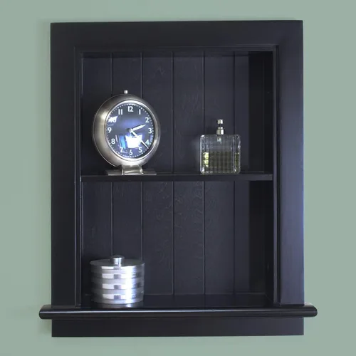 Vista 3 de Aiden - Botiquín de repuesto de pared empotrada de 14 x 18 pulgadas, inserto de gabinete de baño en la pared estante/estantes, fabricado en América