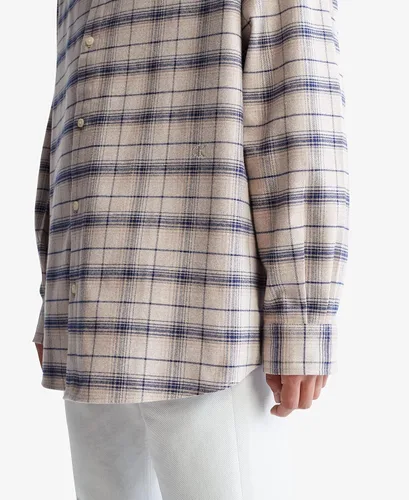 Vista 3 de Calvin Klein Camisa fácil de botones a cuadros para hombre