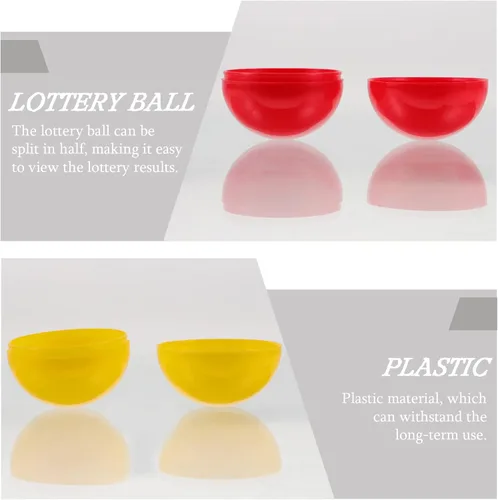 Vista 9 de Gadpiparty 25 unidades de bolas de sorteo de lotería de 1.57 pulgadas de plástico, bolas pequeñas huecas de plástico para juegos de fiesta