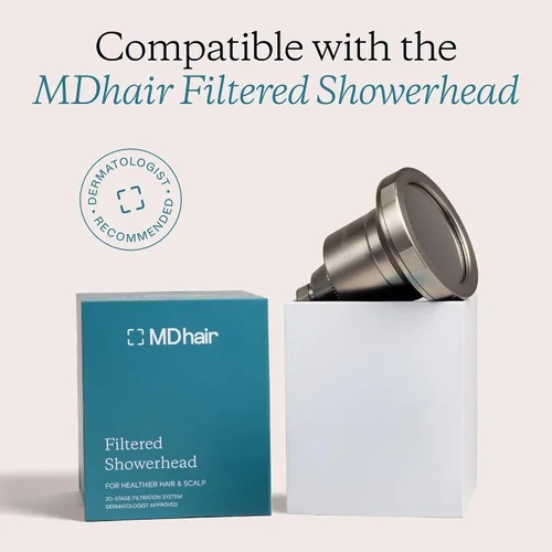 Vista 5 de MDhair - Filtro de repuesto para ducha de 20 etapas para cloro, metales pesados y agua dura, restaura la salud del cabello y la piel, se adapta a