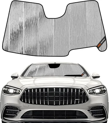Vista 26 de Pigenius Parasol de parabrisas para Mercedes-Benz Clase C Convertible/Coupé 2017-2023 - Salvaguardia Gris