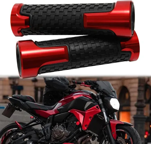 Vista 6 de JMTBNO Manijas universales de motocicleta de 7/8 pulgadas, 0.866 in, agarres de goma CNC compatibles con Honda Yamaha, Suzuki, Kawasaki, Dirt Bike