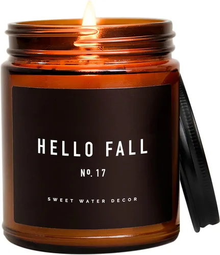 Vista 18 de Sweet Water Decor Vela en rollo de canela, aromas de otoño e invierno, tarro ámbar de 9 onzas Cinnamon, Icing & Buttery Pastry Scented Soy Wax