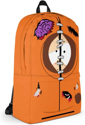Vista 3 de South Park Dead Kenny Premium Mochila - Naranja, Naranja, Computadora portátil