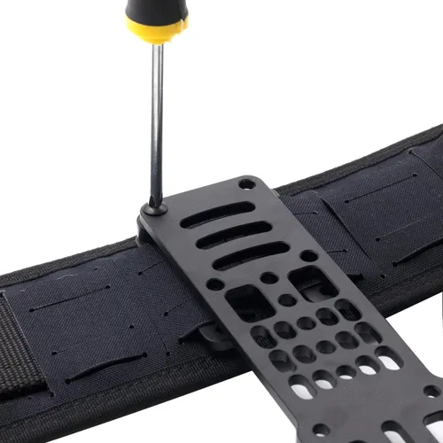 Vista 3 de Adaptador de pistola modular de metal, pata de caída, ajustable, placa de extensión colgante compatible con QLS/G-Code/Blackhawk para táctica Negro