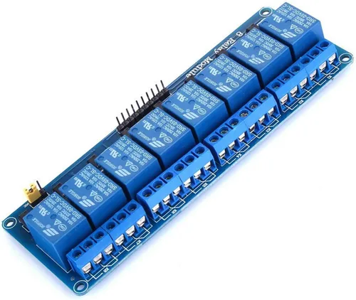Vista 2 de Tablero de control del módulo de relé de 8 canales DC 5V DC 230V con optoacoplador para UNO R3 MEGA 2560 1280 DSP ARM PIC AVR TTL Logic STM32
