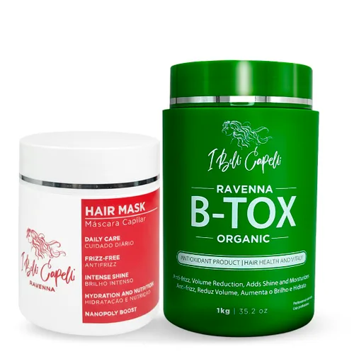 Vista 12 de Mascarilla Profesional Para El Cabello Ravenna Para Cabello Dañado - Brillo Intenso Y Humectación Para Todo Tipo De Cabello - Mascarilla