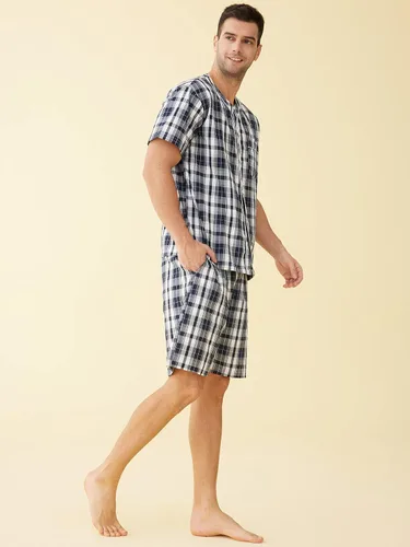 Vista 3 de Latuza Conjunto de pijama de algodón para hombre