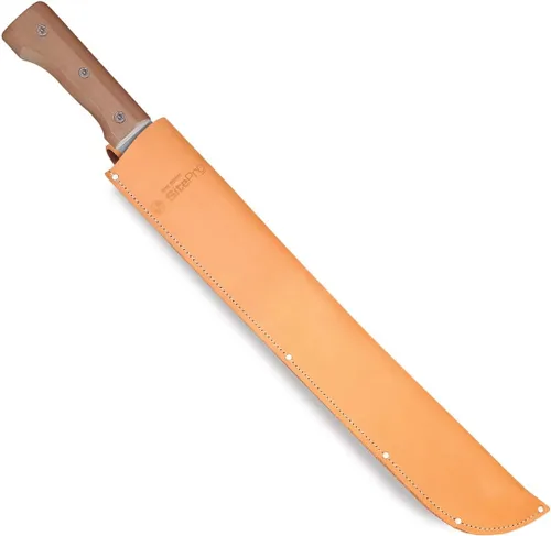 Vista 3 de Machete colombiano de 22 pulgadas con funda de cuero