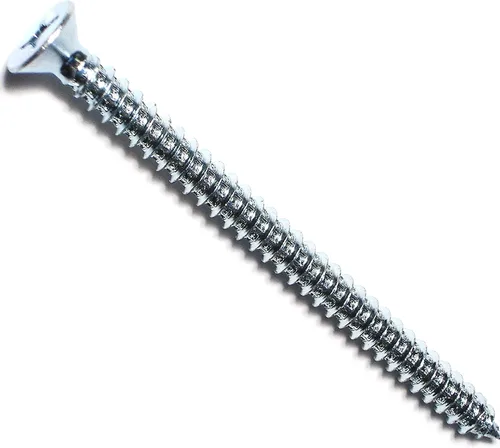 Vista 2 de Hard-to-Find Fastener 014973289638 Phillips Tornillos planos para chapa metálica, 4 x 1, Pieza-100