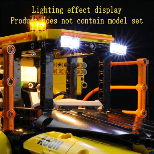 Vista 7 de GEAMENT Kit de luces LED compatible con LEGO 6X6 Volvo Articulated Hauler - para Technic 42114 (juego de modelos no incluido)