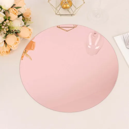 Vista 41 de Efavormart - Paquete de 6 platos de carga de plástico acrílico con relieve de encaje rústico dorado de 13 pulgadas
