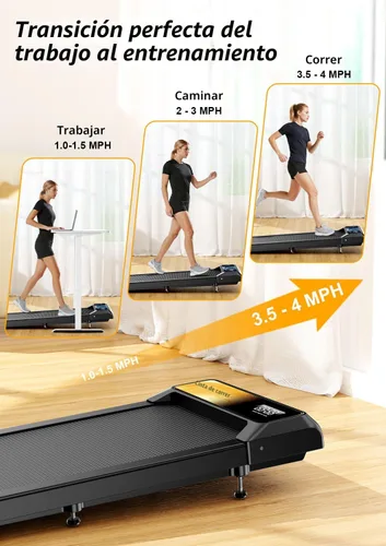 Vista 5 de Walking Treadmill Pad with Incline, Walking 2.5HP for Home and Office, 265Lbs Weight Capacity, Treadmill with APP & Remote Control, LED Display