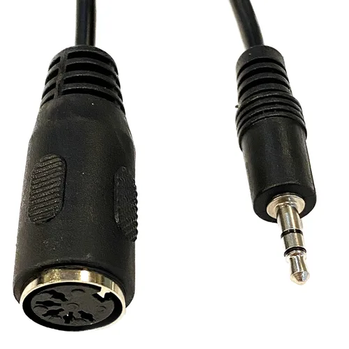 Vista 3 de Paquete de 2 adaptadores MIDI tipo A a cable de 14 pulgadas