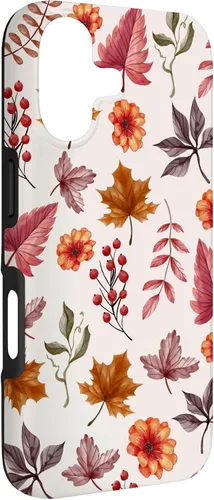 Vista 3 de Halloween Pattern Fall Leaves Pattern - Autumn Season Case for iPhone 17