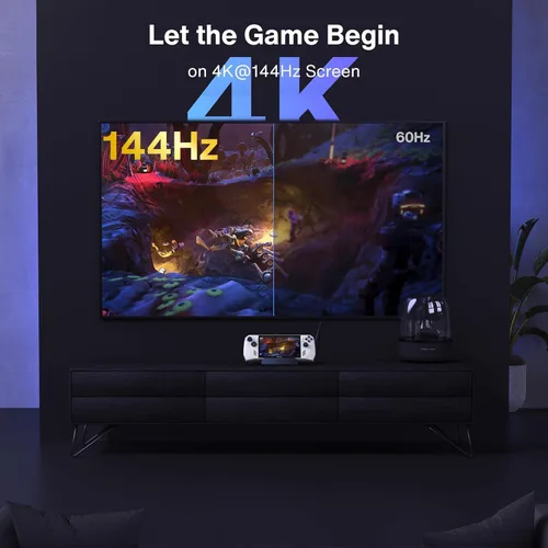 Vista 2 de iVANKY Base de cubierta de vapor 4K @144Hz, estación de acoplamiento 8 en 1 Azul-Gris