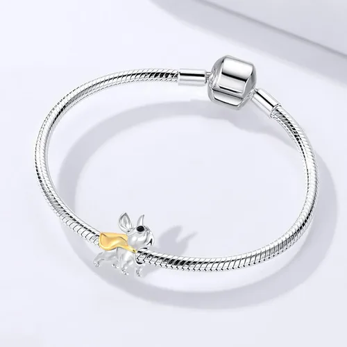 Vista 4 de QeenseKc Oso Koala - Dije de tortuga marina abeja mariposa búho gato de la suerte cuentas del mundo de animales para pulsera europea