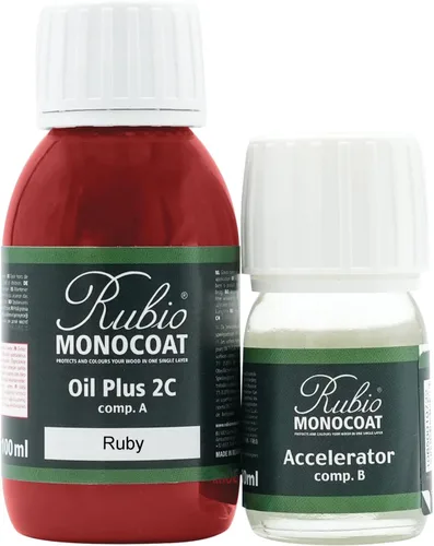 Vista 155 de Rubio Monocoat Tinte y acabado para madera de 650 pies cuadrados - Niebla 5% Oil Plus 2C Aceite de linaza ecológico de secado rápido