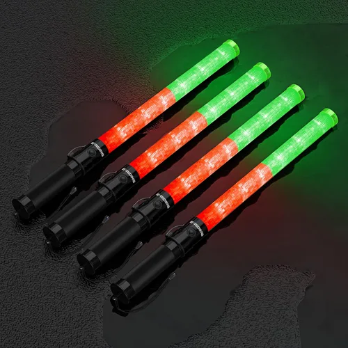 Vista 17 de E-riding Varita de Tráfico con Luz de Seguridad de 21 pulgadas Alta Visibilidad, Duradera, Portátil Varita de Control de Tráfico con 3 Modos