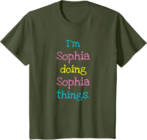 Vista 10 de Sophia - Camiseta con texto personalizado para niñas