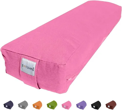 Vista 132 de Sol Living Almohada de yoga rectangular para meditación, accesorios de meditación de algodón, almohada de meditación restaurativa de yoga, almohada