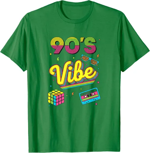 Vista 58 de 90s Nostalgia Retro Apparel - 90'S Vibe Retro T-Shirt Negro