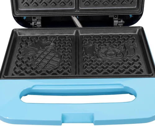 Vista 7 de Uncanny Brands Disney Lilo y Stitch Máquina para Hacer Waffles - Haz Waffles de Lilo y Stitch - Electrodoméstico de Cocina