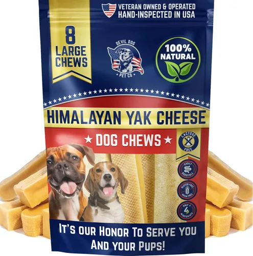 Vista 11 de Devil Dog Pet Co Masticables de yak del Himalaya para perros, paquete de 3